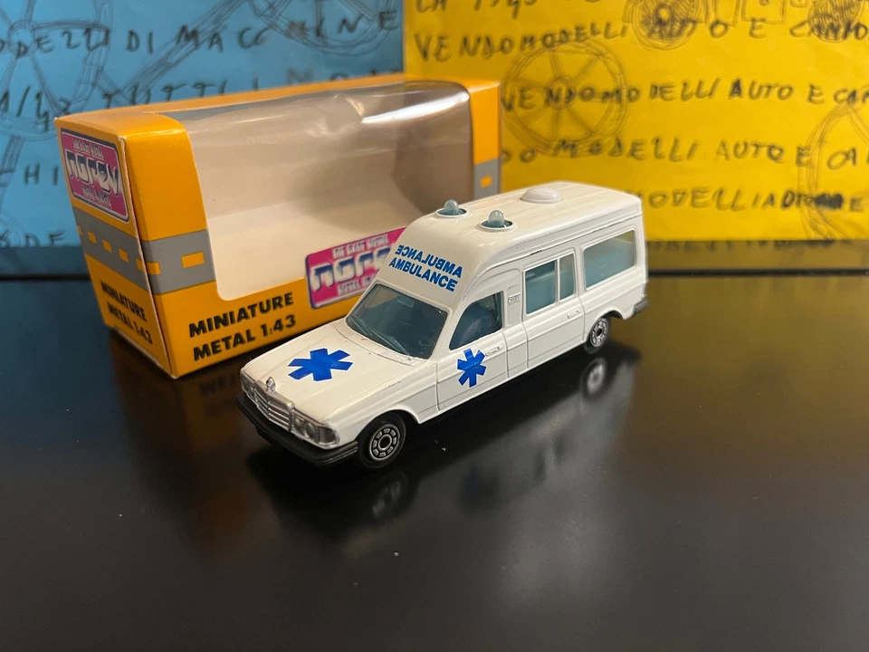 1/43 Norev JetCar Mercedes Binz Blue Cross ambulance ambulanz ambulanse ambulans - Immagine 1 di 1