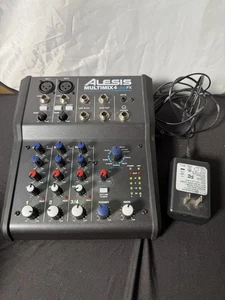 Alesis MULTIMIX 4 USB FX 4-Channel Compact Mixer With Power Supply - Picture 1 of 8