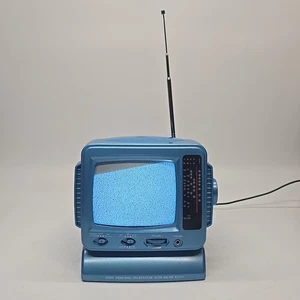 Vintage GPX Portable 5 Inch B/W CRT Retro Gaming TV & AM/FM Radio Works Great - Picture 1 of 22