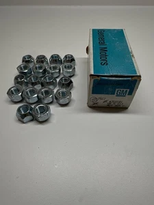NOS GM Lot of 18 Lug Nuts Chevelle Nova Corvette 7/16" Studs DMC Stamped #358501 - Picture 1 of 2