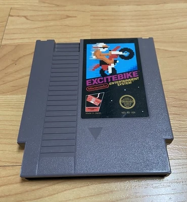 Excitebike NES Authentic Nintendo Entertainment System 1985 Video Cartridge - Image 1 of 4