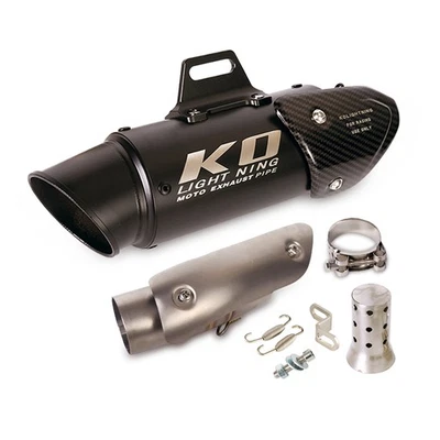 Slip On For Suzuki GSXR1000 2012-2025 Middle Exhaust Link Pipe 51mm Muffler Tips - Image 1 of 4