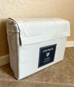 Cremieux Queen Bettwäsche Set 300 Fadenzahl hellbraun beige 99 $ Baumwolle Lyocell Mischung Neu in Verpackung - Bild 1 von 8