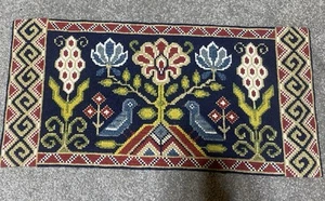 Vintage traditioneller schwedischer Wandteppich Wandbehang Wandbehang 55x26cm - Bild 1 von 9