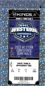 Jonathan Quick Post shutout #7 Ticket 5-4-2013 Kings Sharks Rd2 Gm5 Anze Kopitar - Picture 1 of 2
