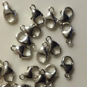 New 925 Sterling Silver Oval Lobster Clasp 11mm - Picture 1 of 2