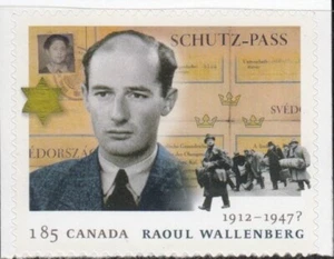 CANADA Raoul Wallenberg, Swedish Diplomat & Humanitarian MNH stamp - Picture 1 of 1