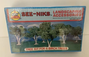 HO Scale Sealed AHM See Niks Birch Trees Kit No 3710 L 6 Trees Total Unopened - Picture 1 of 5