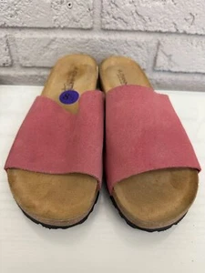 Sandalias A. Giannetti Mujer Rosa Gamuza Punta Abierta Talla 81/2 - Imagen 1 de 6