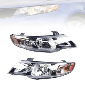 Pair Headlamps Halogen Headlights For 2010-2013 Kia Forte/ Forte Koup EX LX SX - Picture 1 of 1