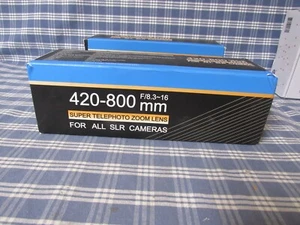 Super Telephoto Zoom Lens 420-800mm f/8.3 + T2-EOS Adapter FAST FREE SHIPPING. - Picture 1 of 13