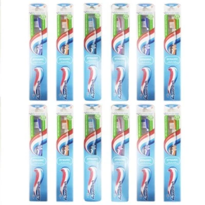 12PZ AQUAFRESH spazzolino denti Flex Zone DYNAMIC DURO/HARD colori assortiti - Immagine 1 di 4