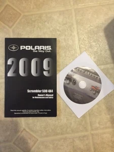 Factory Original Polaris Owners Manual Book 2009 Scrambler 500 4X4 - Picture 1 of 4