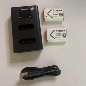Camera Charger & 2x Battery for Sony Battery NP-BX1 - Picture 1 of 10