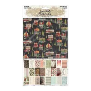 NEW Tim Holtz Idea-ology Christmas Backdrops 2024 TH94406 - Picture 1 of 5