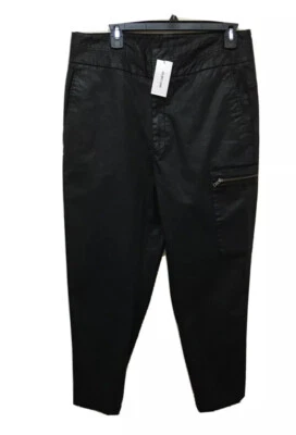 Calça jogger feminina HELMUT LANG cintura alta tamanho grande revestida de algodão Abrade 10 - Imagem 1 de 4