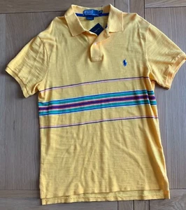 Polo Ralph Lauren nuova con etichette gialla M slim fit vecchio stock - Foto 1 di 7
