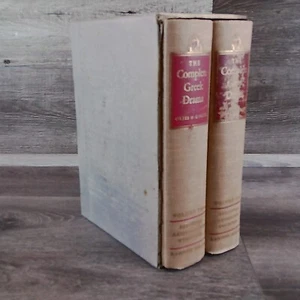 The Complete Greek Drama Vol 1 & 2 By Oates O'Neil First Editions Set Vtg 1938 - Picture 1 of 14