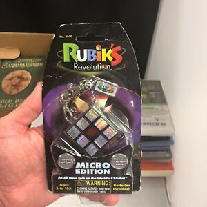 Rubiks Revolution Micro Edition Electronic Keychain Game 2007 Key Chain