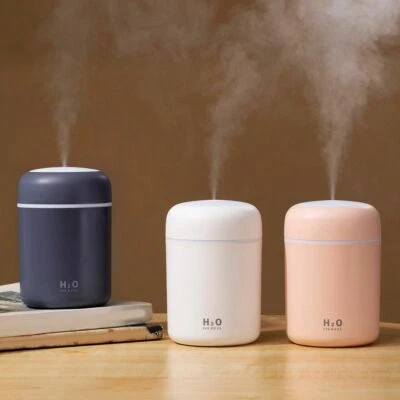 300ml  Air Humidifier Aroma Oil Diffuser Air Purifier Cool Mist Sprayer with Col - Image 1 of 4