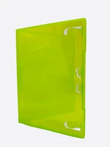 25 X XBOX 360 Transparent Green High-grade 14 mm Case and for Replacement Disc - Picture 1 of 8