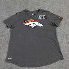 Denver Broncos T-shirt femme grand ourlet crucial attraction incurvé