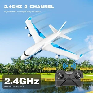 US Foam Airliner Aircraft Plane 2.4G RC Glider Remote Control Fighter Plane Boy - Picture 1 of 8