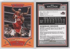 2008-09 Bowman Draft Picks & Stars Orange /299 Ben Wallace #40 HOF