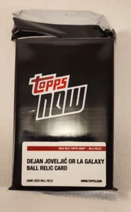2024 Topps Now MLS Dejan Joveljic or LA Galaxy Game Used Ball Relic Sealed Pack - Picture 1 of 2