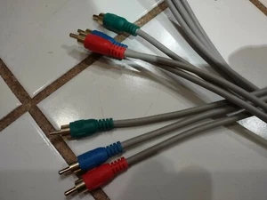 3-RCA Component Cable Coaxial RCA Video Cord DVD VCR RGB YPbPr , 10 feet - Picture 1 of 3