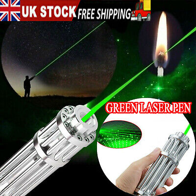 Green Laser Pointer Pen Visible Beam Light Adjustable Focus Zoom Lazer UK • 18.99£