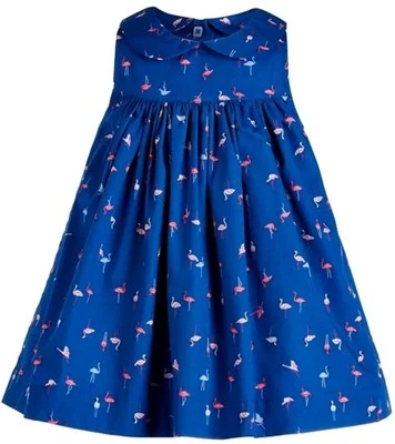 NUEVO CON ETIQUETAS First Impressions 12M Estampado Flamenco Vestido Pañal Cubierta Calzoncillos Conjunto 2 Piezas Foto 1 de 4