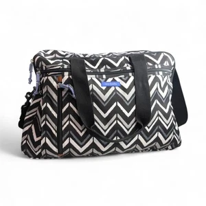 Vera Bradley Chevron Duffel Bag – Stylish & Functional Travel Tote Lighten Up - Picture 1 of 23