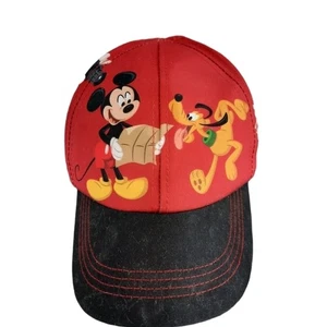 Gorra de béisbol infantil Disney Mickey Mouse y sus amigos roja y negra unisex - Imagen 1 de 7