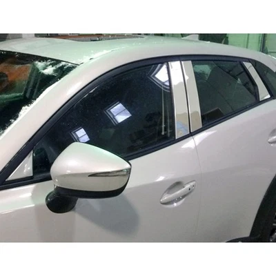 Stainless Steel Pillar Post Trim 8p (fits: 2016-2021 Mazda CX-3) - Image 1 of 4