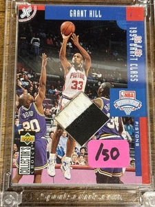 2025 JERSEY FUSION ROOKIE EDITION Game Worn GRANT HILL PISTONS Jersey Patch /50 - Picture 1 of 2