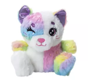 MULTICOLOR KAWAII CAT PLUSH TOY 8" BRAND NEW NWT CUTE & CUDDLY STUFFED ANIMAL - Picture 1 of 6