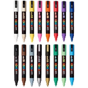 POSCA PC-5M Paint Marker◉2.5mm Medium Bullet Tip◉Multi-Purpose◉Made In Japan◉Oz - Picture 1 of 5