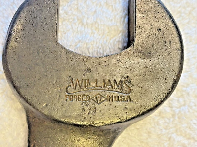 Vtg. Williams  Open End Wrench #37 Size 3/4-USS 1" OC  & 7/8 SAE, 5/8USS, 3/4SAE - Image 1 of 4