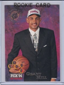 GRANT HILL ROOKIE CARD 1994 Topps Stadium Club Basketball RC Detroit Piston Duke - Picture 1 of 2