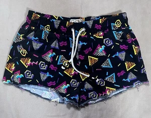Pantaloncini corti vintage retrò anni 90 Funky Fresh Prince of Bel Air con coulisse uomo M estivi - Foto 1 di 9