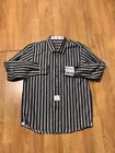 Robert Graham Shirt Boys Size XL 18 20 Youth Striped Cotton Designer Button Up
