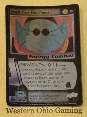 Dragon Ball Z CCG Black Fore Fist Punch #65 Foil TCG READ Trading Card Game - Image 1 of 2