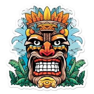 Tiki Idol, Vinyl Aufkleber Sticker, Indoor Outdoor, 3 Größen, #11780 - Bild 1 von 1