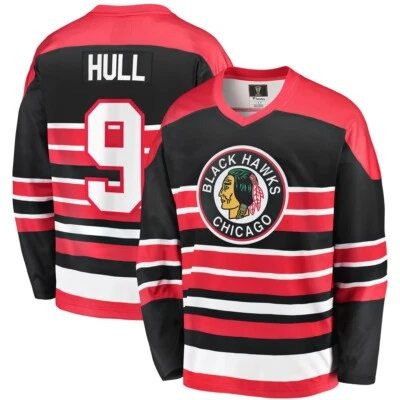 Chicago Blackhawks "Bobby Hull" NHL Licensed Men's Fanatics Breakaway Jersey NWT - Image 1 of 4