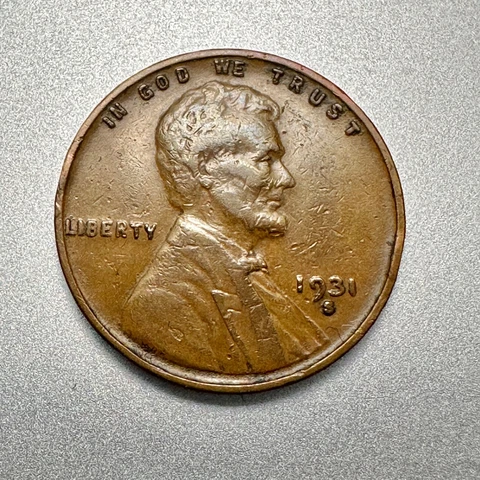 1931-S   LINCOLN CENT    NICE DETAIL   KEY DATE  #3176 Cover