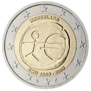 2 Euro Netherlands 2009 * Ten years of Economic and Monetary Union (EMU)  * Unc - Picture 1 of 2
