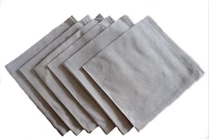 Yourtablecloth Chambray Tovaglioli di Panno - Set di 6 (Naturale, 20 x 20) - Foto 1 di 10