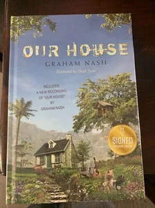 Graham Nash HAND-SIGNED Book "OUR HOUSE" Autograph sealed mint - Picture 1 of 1