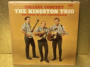 THE KINGSTON TRIO “College Concert” 1960s Folk Music LP Vinyl~Capitol T-1658~G+ - Picture 1 of 3